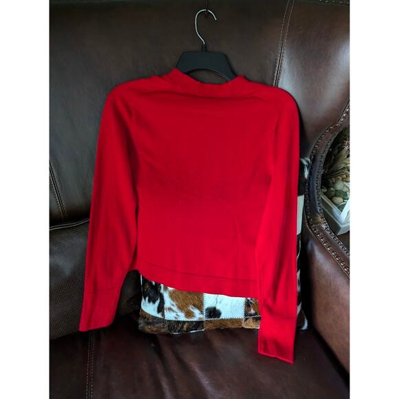 DKNY Jeans Womens Scarlet Crewneck Cozy Sweatshirt Loungewear XS - Picture 3 of 3